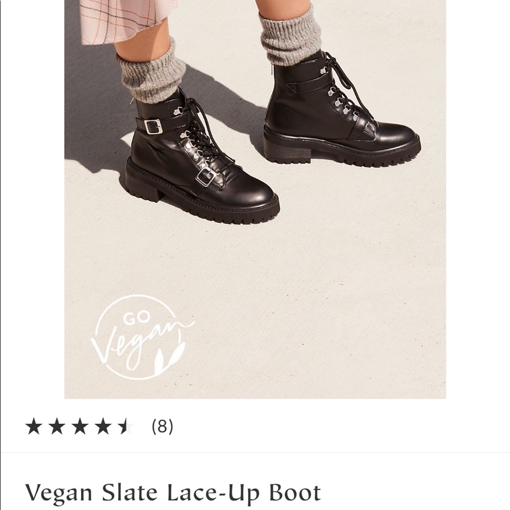 Freepeople Vegan Slate Lace-up Boot